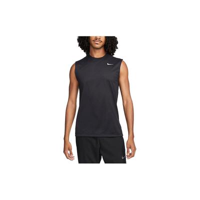 Logo Print Crew Neck Sleeveless T-Shirt Men Tops Black DX0991-010