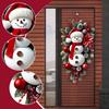 Christmas Door Snowman Party Celebration Hanging Banner Door Hanging