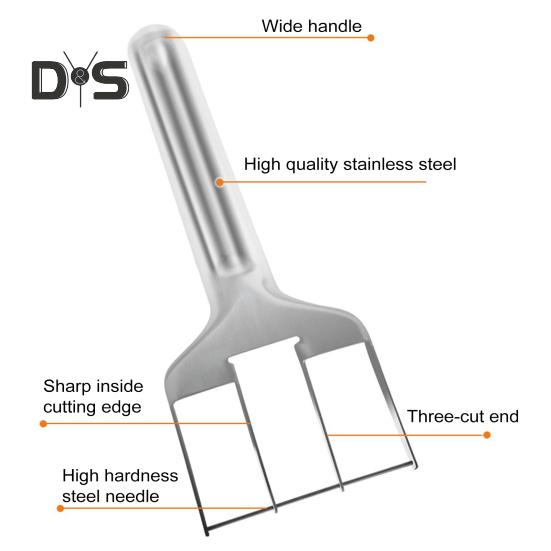 Watermelon Cutter Tool Efficient Stainless Steel Slicer for Watermelon Mango Cantaloupe Portable Kitchen Gadget for Fruit Salad Family Picnics Parties