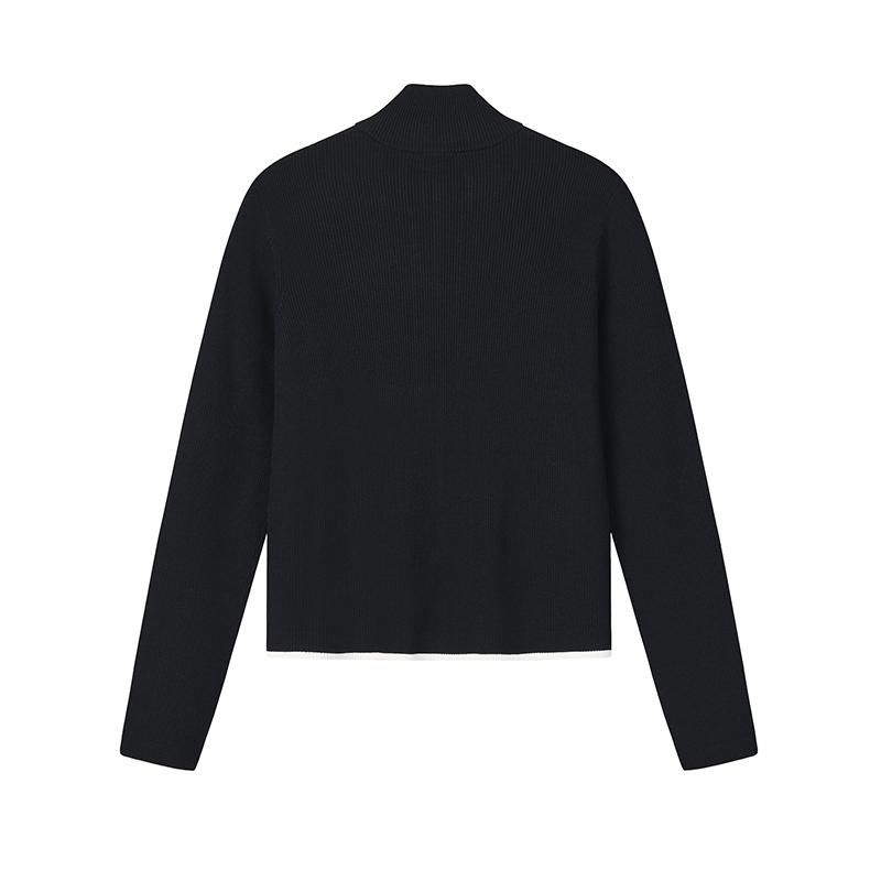 FILA White Fashion Comfortable Skin-Friendly Versatile Knit Top Women tops F11W613499ANV