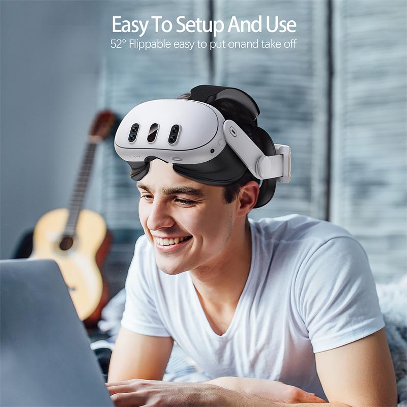 For Meta Quest 3 Replacement Headband with Adjustable Knob VR Headset Accessories