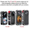 Aluminum Alloy Camera Cage for Insta360 X5 X6 Protective Frame Quick Release Metal Case 1/4 Thread Tripod Mount Accessories