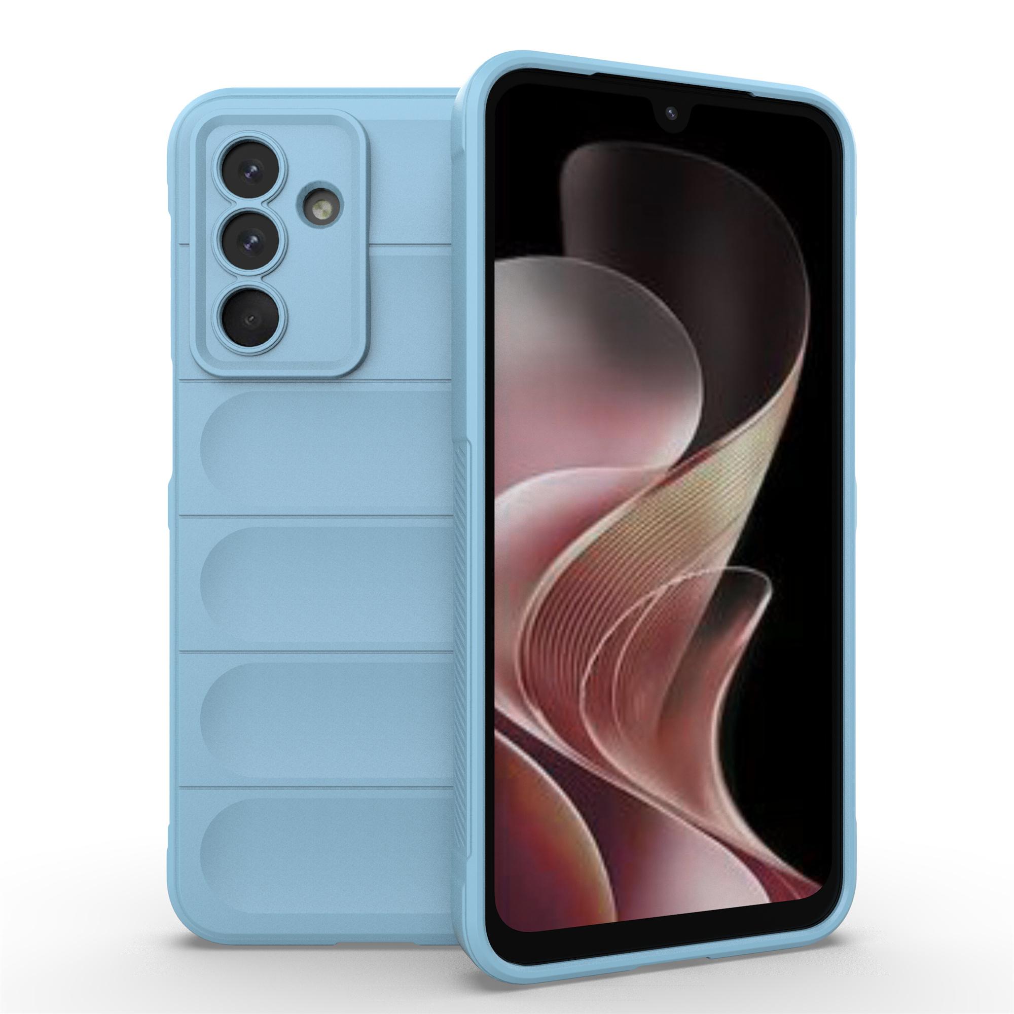 

For Samsung Galaxy M36 5G Case Anti-Drop Soft TPU Rugged Phone Back Cover Baby Blue