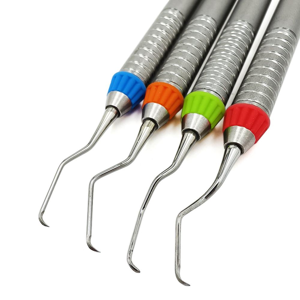 Mini 440C Material Hohe Qualität Dental Gracey Küretten Parodontaler Scaler Edelstahl Parodontale Knochenküretten Perio Dentales Instrument