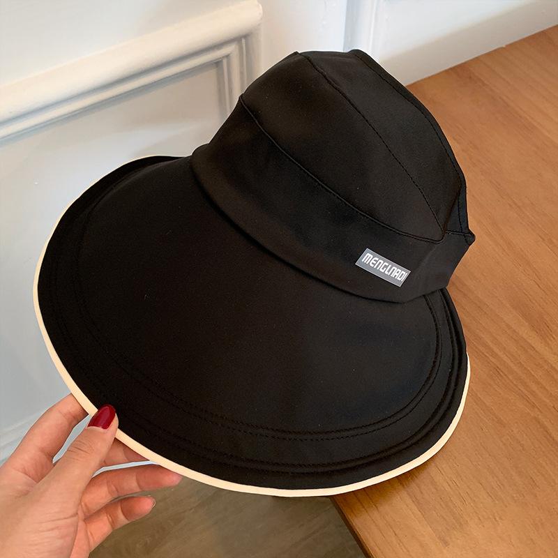 Large brim sunscreen hat women's summer 2025 foldable UV protection thin breathable sunshade sun hat