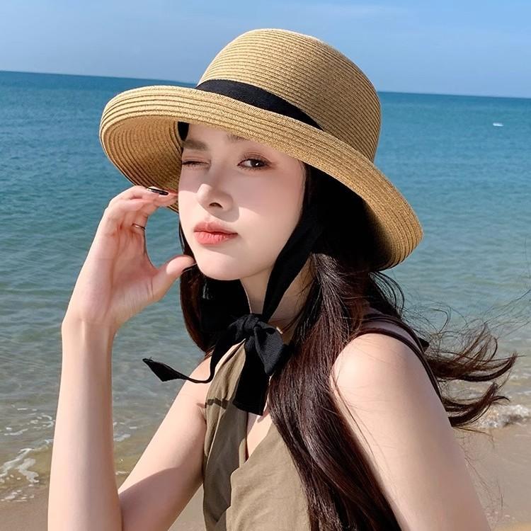 

Легкая Роскошная Солнечная Шляпа Японская Новая Японская Соломенная Шляпа Женская Летняя Вьетнамки На Отдых на Пляже Защита от Солнца Солнечная Шляпа
