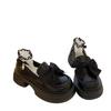 34-42 platform loafers women's 2025 autumn and winter new shoes retro British style platform heightening small leather shoes