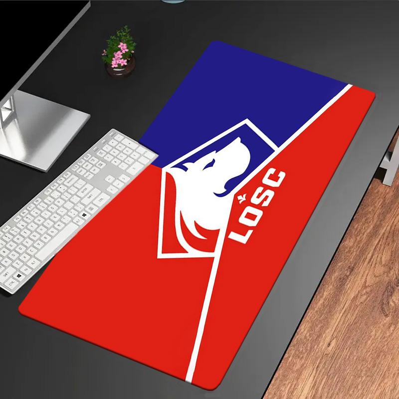Losc Football Crest mouse pad, rubber base, esports desk mat, mouse pad for gamers and office use, gaming desk , easy to clean mat