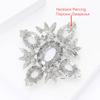 Vintage Rhinestone Cross Baroque Brooches for Women Unisex Pearl Court Pins Event Funny Luxury Gifts New Year Friends Decoration