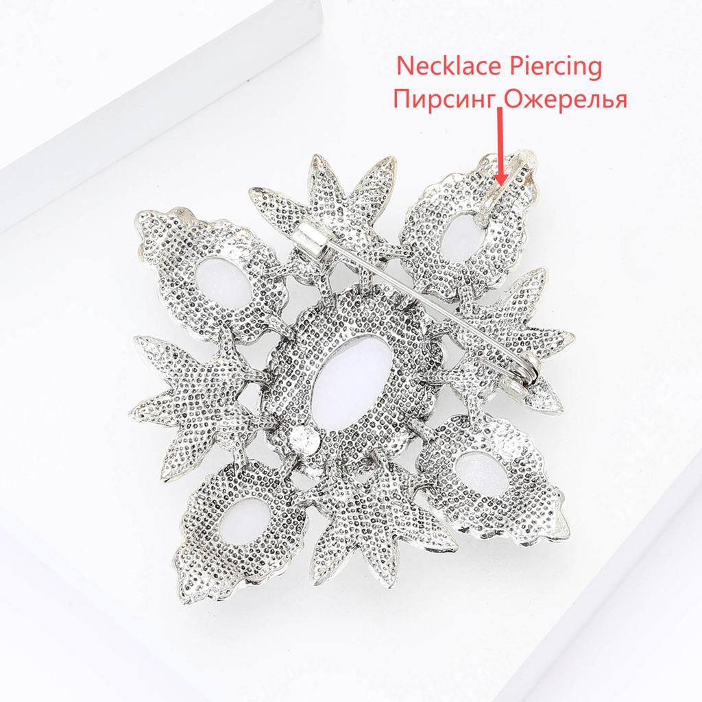 Vintage Rhinestone Cross Baroque Brooches for Women Unisex Pearl Court Pins Event Funny Luxury Gifts New Year Friends Decoration