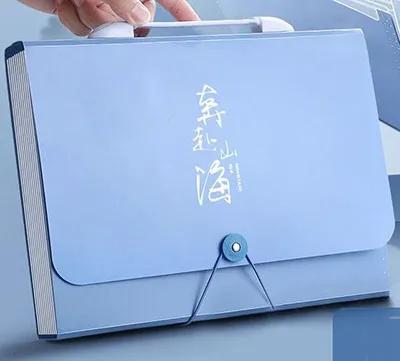 A4 capacity folder insert transparent storage bag student specific paper organizer with large