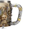 Resin mechanical gear beer mug steam mug stainless steel skull mug