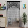 Macrame Lace Door String Curtain Jacquard Partition Curtain  Curtain Decorations