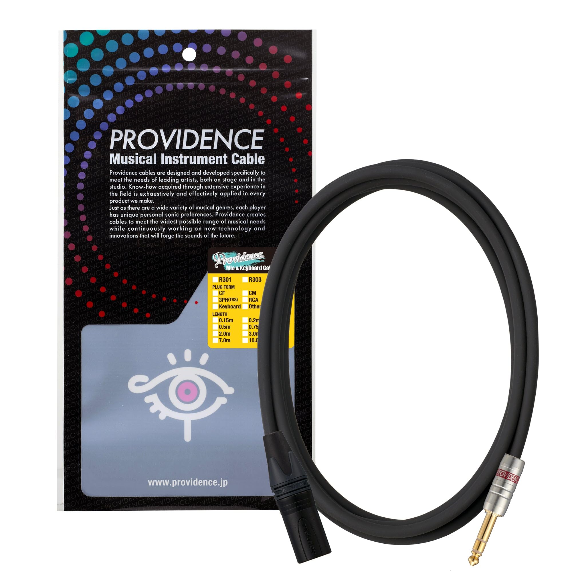 

Providence Microphone Cable R301 3m CM/3PH (Canon Male/Stereo Phone) чорний