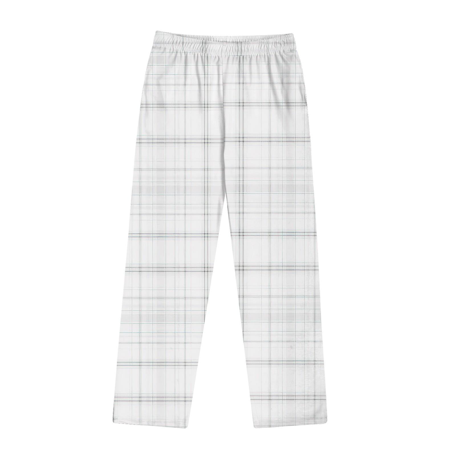 

Мужские хлопковые трикотажные брюки, модные спортивные штаны с принтом и карманами XS белый