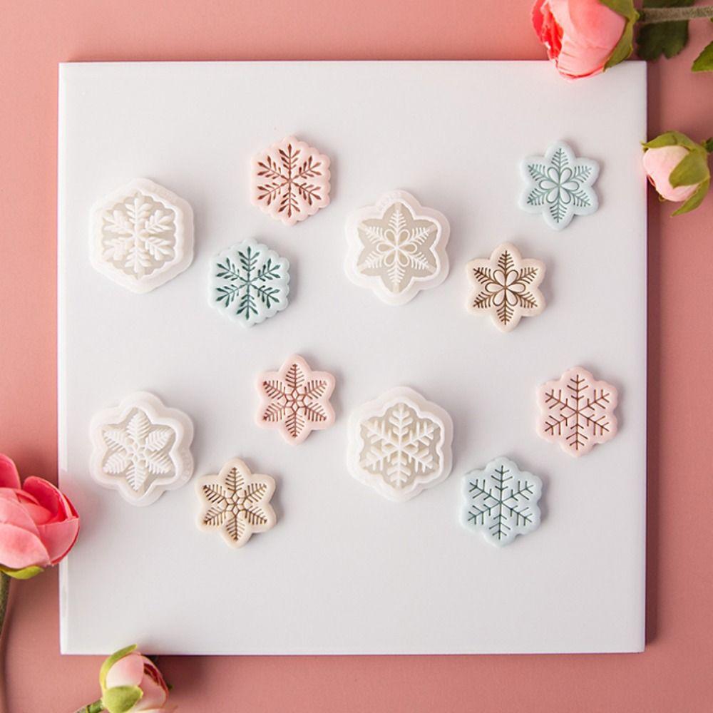 Embossed Mold Snowflake Polymer Clay Cutter Mold Handmade Cutting Die  Jewelry Making