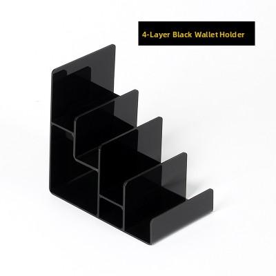 Acrylic Display Stand Multi-layer Step-shaped Wallet Holder Mobile Phone Case Holder Leather Clip Stand Transparent Base