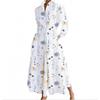 Plus Size Commuter Fashion Neck Lining Nine Minute Sleeve Loose Hem Dresses