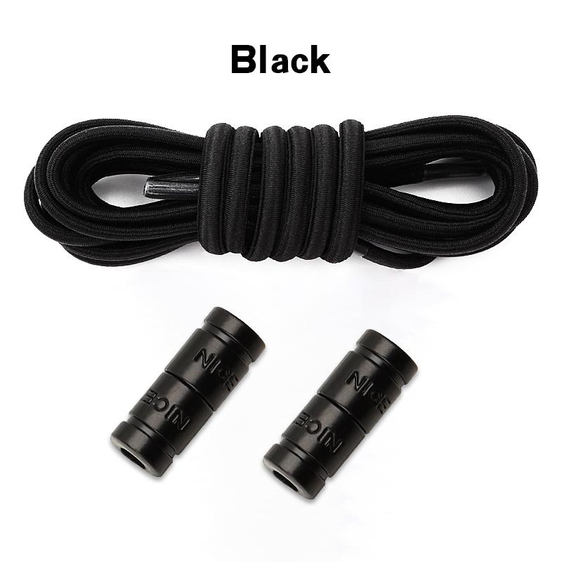 1 Paar Kapselverschluss Schnürsenkel Elastische Schnürsenkel Turnschuhe Kein Binden Schnürsenkel Ohne Binden Kinder Erwachsene 0,6cm Flache Schnürsenkel für Schuhe