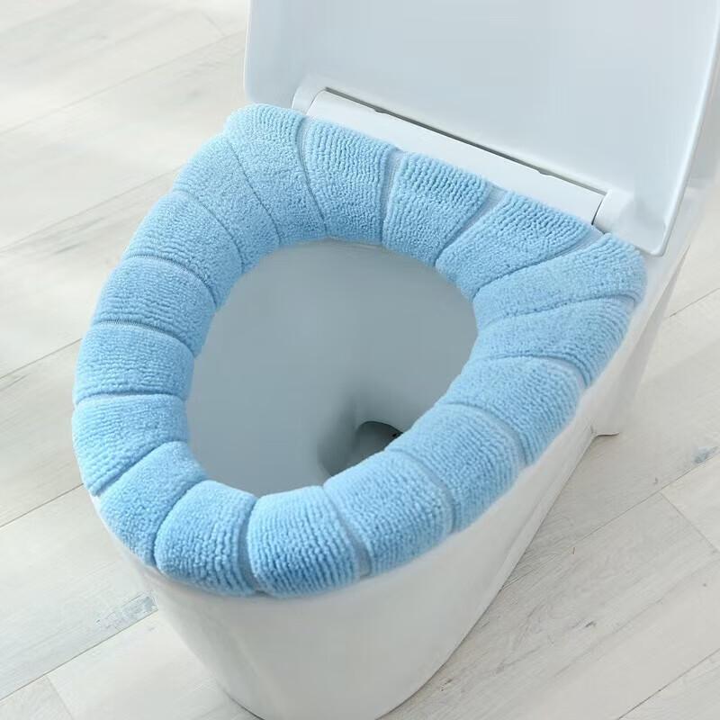 Zimu Thickened Knitted O-Shape Washable Toilet Seat Cover