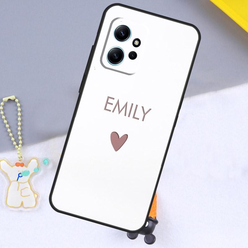 PERSONALISED NAMES CUSTOM WEDDING For Xiaomi Redmi 12 9C 10C 12C 13C Case For Redmi Note 12 Pro 11 8 9 10 Pro 9S 10S 11S 12S