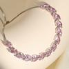 ZAKOL Shiny Pink Marquise Leaf Zircon Adjustable Charm Bracelet for Women Exquisite Wedding Engagement Zircon New Colors