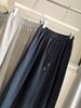 Petite High-Waisted Slimming Dark Blue A-Line Workwear Bubble Skirt for Women, 2026 Spring Collection
