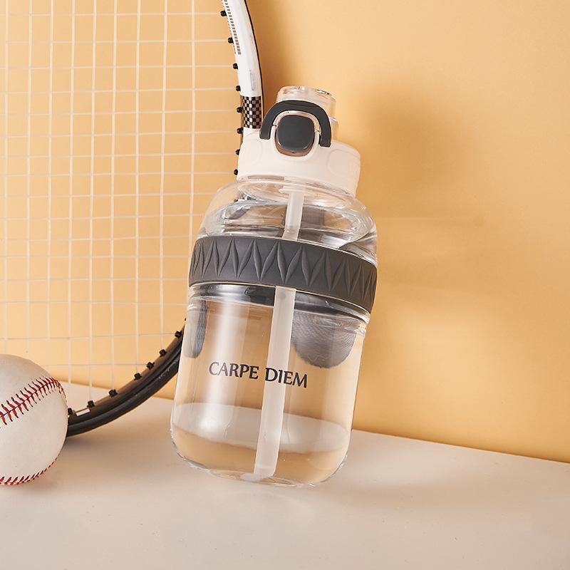 Men's and women's straw cups, drop-proof and leak-proof space cups, simple plastic cups