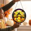 Halloween LED Light Up Hanging Sign for Home Decor (Batteries Not Included)