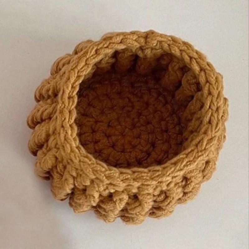 Rose Bouquet Coaster Crochet Flower Placemat Hand Woven Bouquet Cupmat Home Desktop Potted Plant Ornaments Mother'S Day Gift