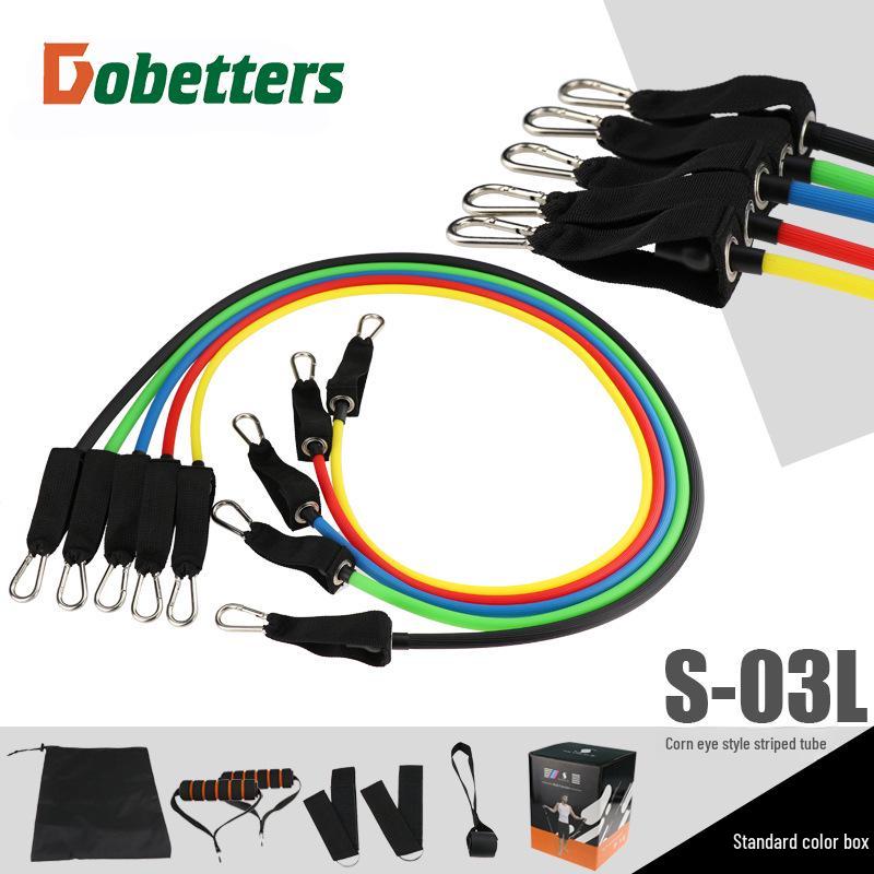 11-Piece Fitness Muscle Training Belt & Pull Rope Set