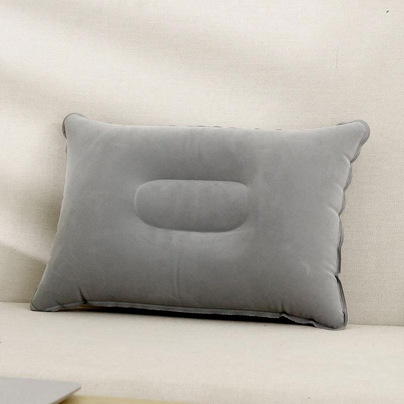 1pc Comfortable Inflatable Pillow for Office, Car, Camping, Hiking, and Napping - Supports Neck and Lumbar