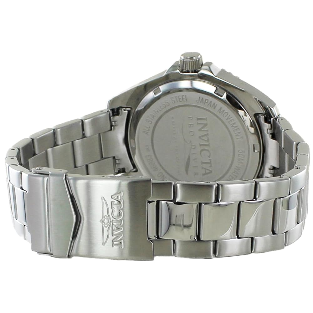 Watch 50m Waterproof Pro Diver Black Dial Big Case Silver Stainless Steel Invicta [Invicta] Men's IN-46883 [Item]