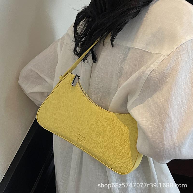 Underarm Bag Women's Bag 2025 New Niche Design High Sense Internet Celebrity Foreign Crescent Bag Shoulder Bag