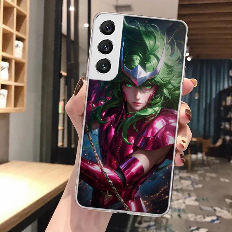 Saint Seiya Cool Soft Phone Case For Samsung Galaxy S24 S23 S22 S25 Ultra S21 Plus S20 FE S10 + S25 Edge Pattern Capa Galaxy S24