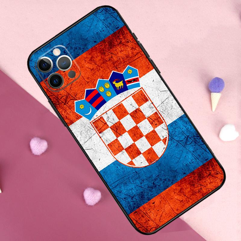 Croatia flag Phone Case For iPhone 17 Pro Max 14 15 16 Plus 11 Pro Max 12 13 Mini 16e 17 Air Back Cover