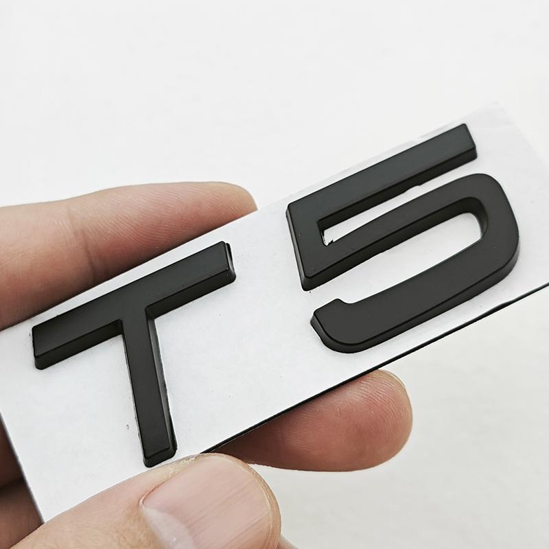 3D Metal Car Badge Logo T5 T6 AWD Rear Trunk Emblem Decals For Volvo S40 S60 S80 V60 V70 V90 XC40 XC60 XC90 Exterior Accessories