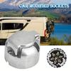 Aluminium Zinc Zinc Alloy Towbar Trailer Plug Round Adapter Towing Electrics Adapter  For Camper