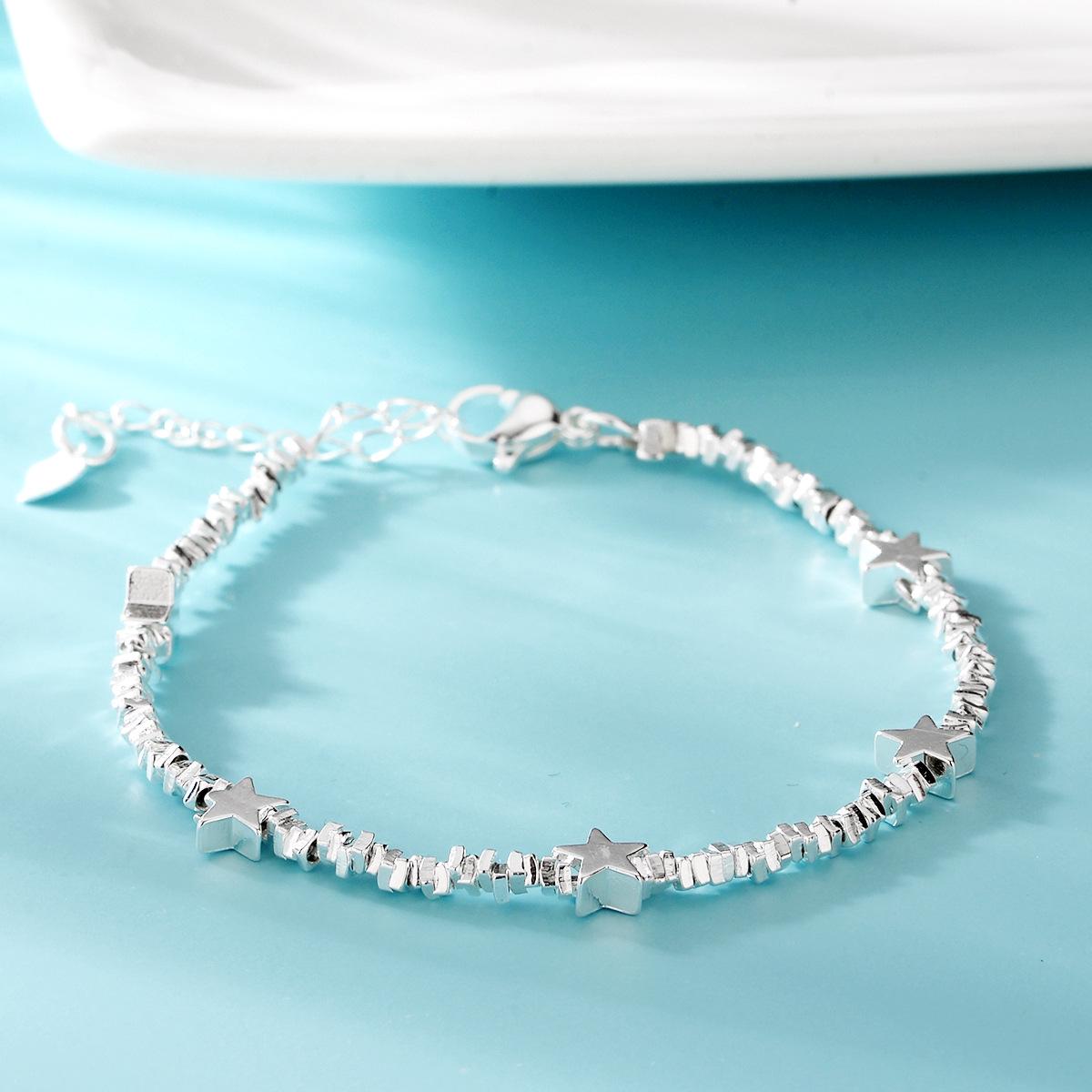 Double Layer Snake Bone Necklace & Three Bead Bracelet Set in Forest Style