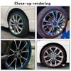 8M Car Wheel Rim Protector Decor Strip Rubber Tire Guard Line Rimblades Car Styling Moulding Trim
