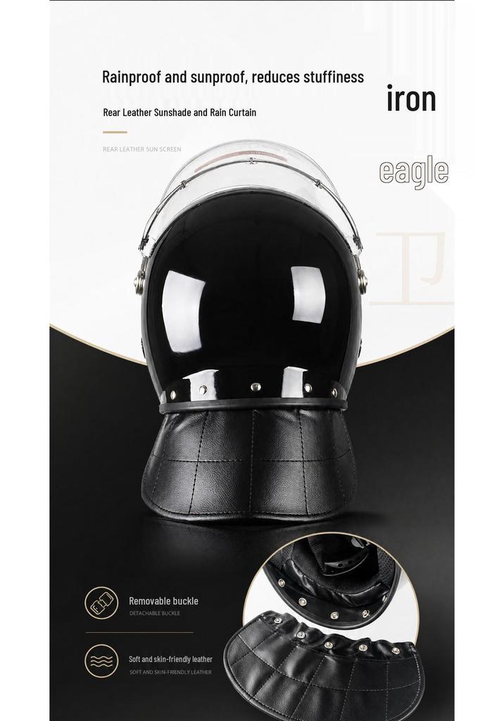French Riot Half and Full Face Helmet: All-Season, Explosion-Proof Security for Men
