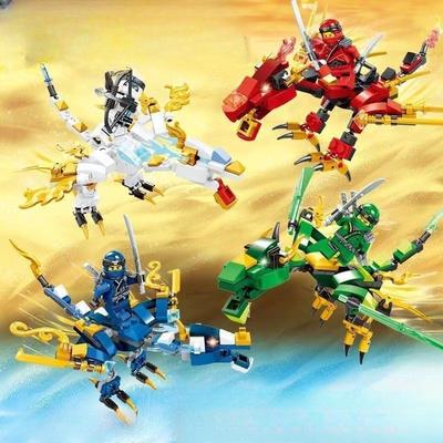 Anime Cartoon TV Action Zane Jay Lloyd Kai Toys Minifigures Dolls Dragon Building Blocks Bricks Childrens Construction Christmas Gifts