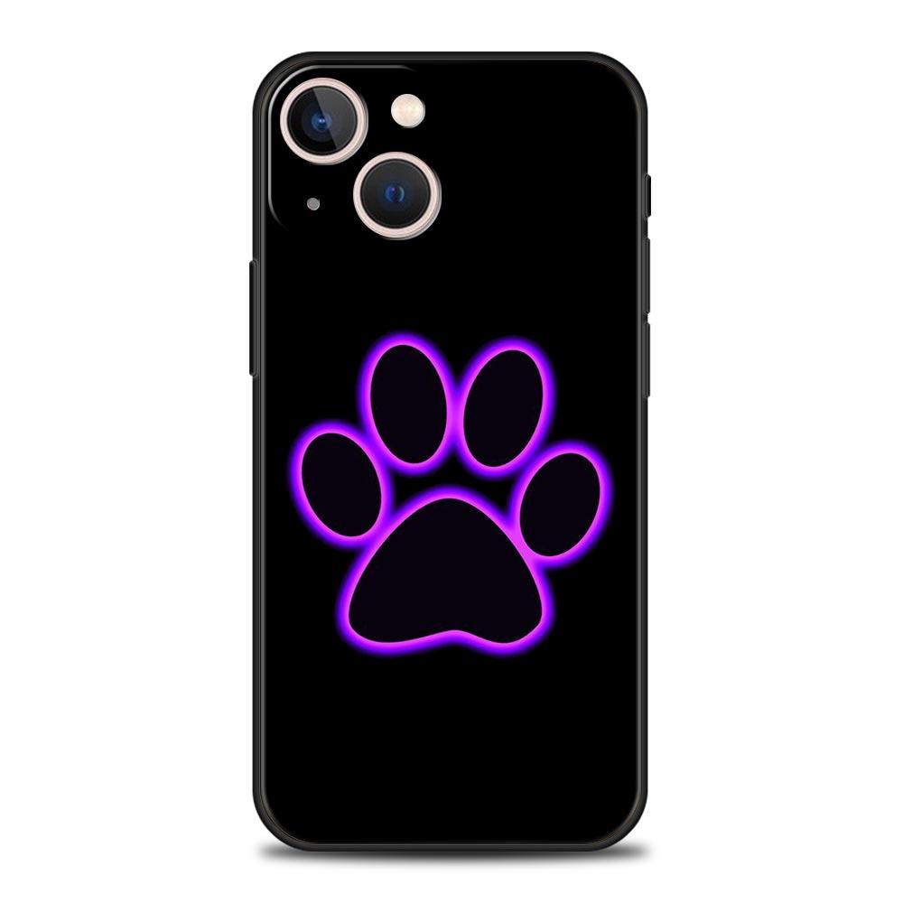 

Милый чехол для телефона Cat Dog Paw Love Luxury для iPhone 13 15 14 12 Mini 11 Pro MAX XR X SE XS 7 8 Plus, силиконовый защитный чехол iPhone XR