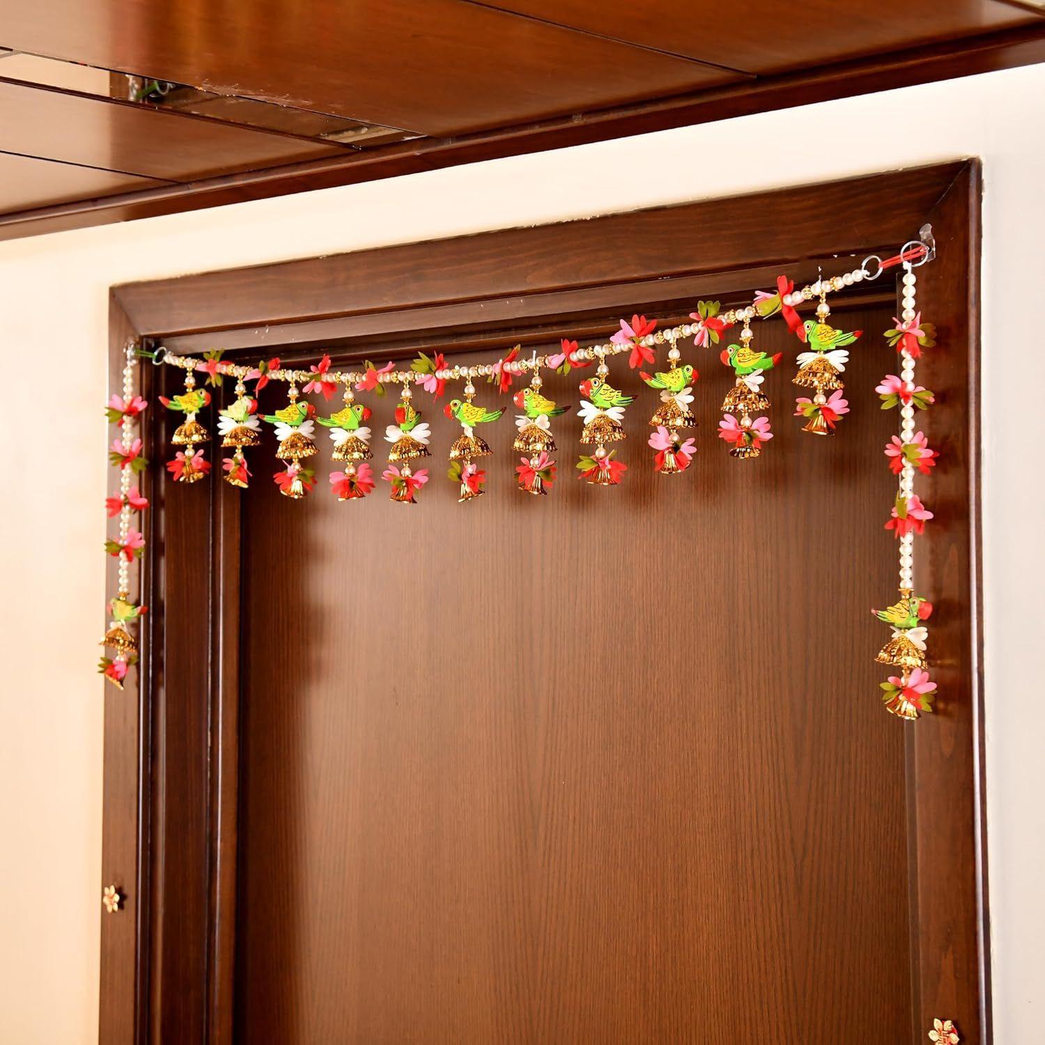 CraftVatika Toran for Main Door Entrance, Diwali Decor Items, Bandarwal Toranam
