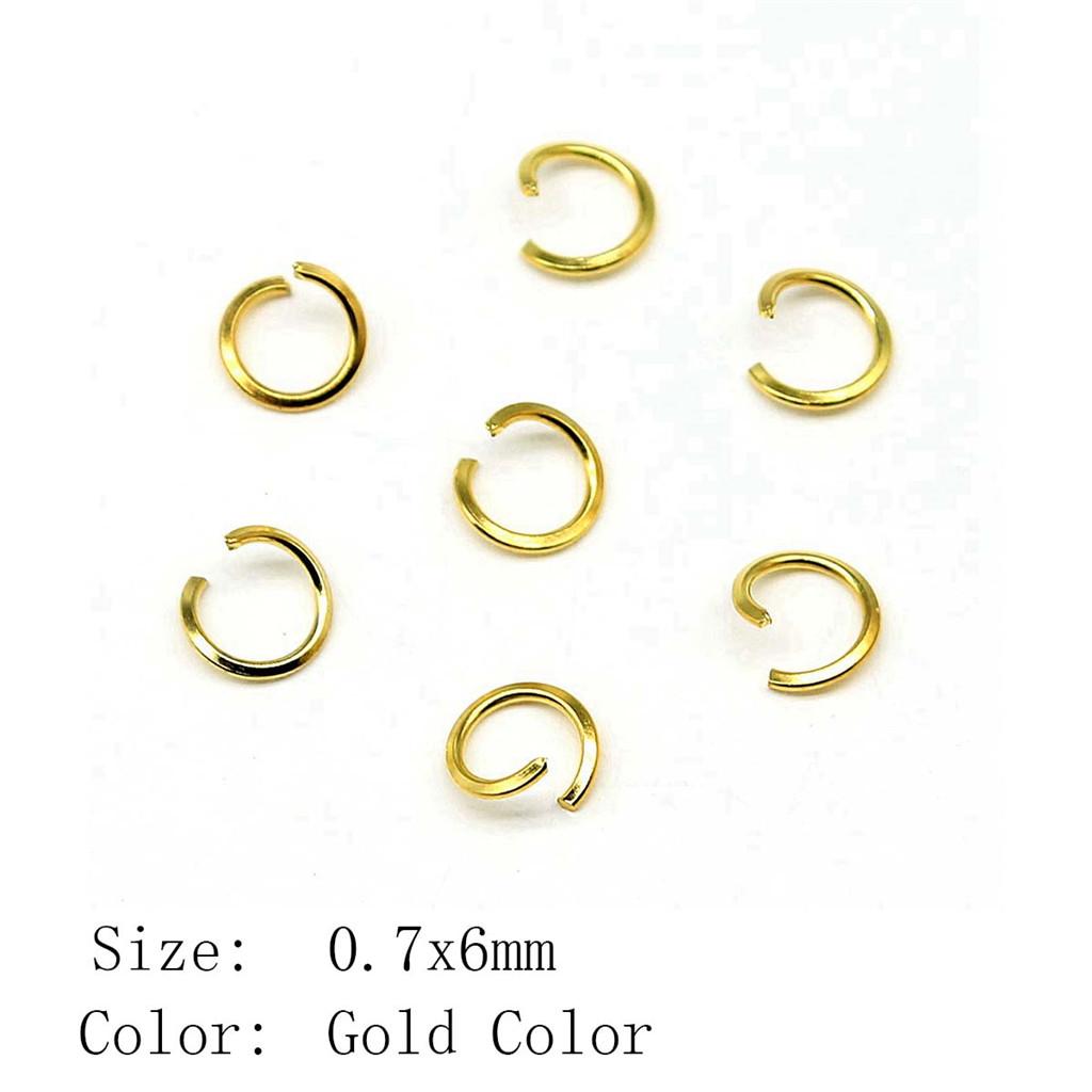 Wedding Anniversary Jewelry Materials Open Jump Rings 5 Colors 6 Sizes Accessories Parts Souvenir Accessories Parts