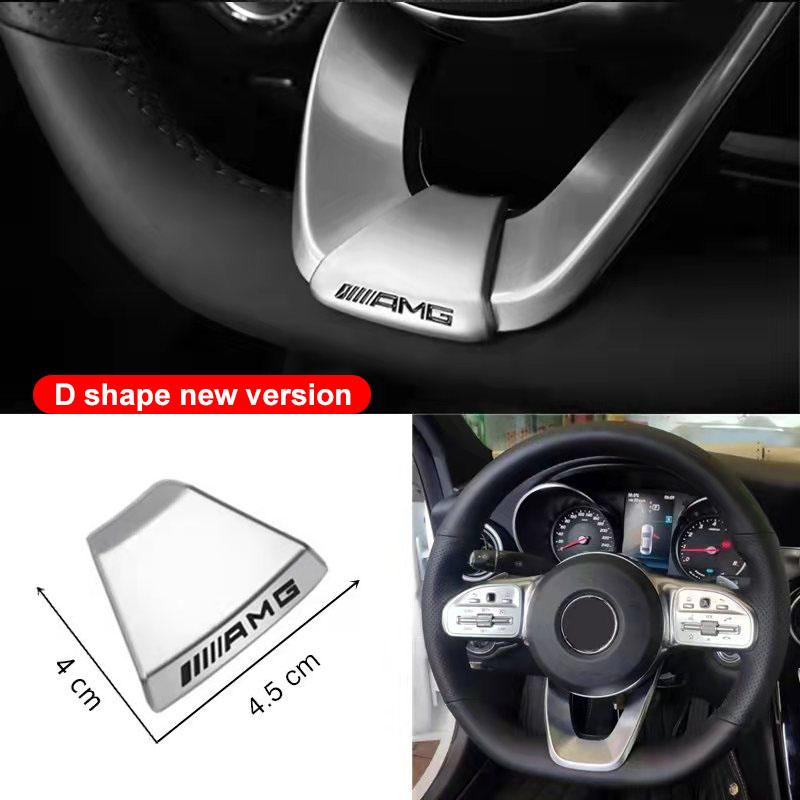 Car Steering Wheel Sticker Badge Interior Decoration For Mercedes Benz AMG GLC GLA GLB GLE GLS CLA W204 W205 W203 W169 W211 W212