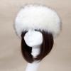 Women Hat Solid Color Faux Fur Headwear Brimless Empty Top Hat for Skiing