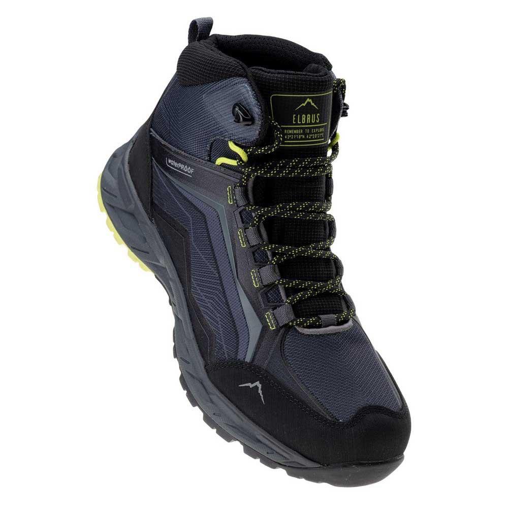 Elbrus Mens Embawa Waterproof Mid Cut Hiking Shoes