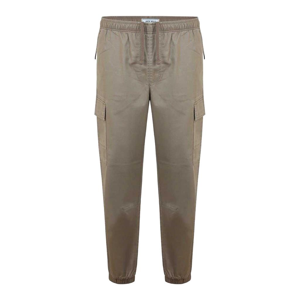 Jack Wills Mens Elasticated Cuff Cargo Trousers