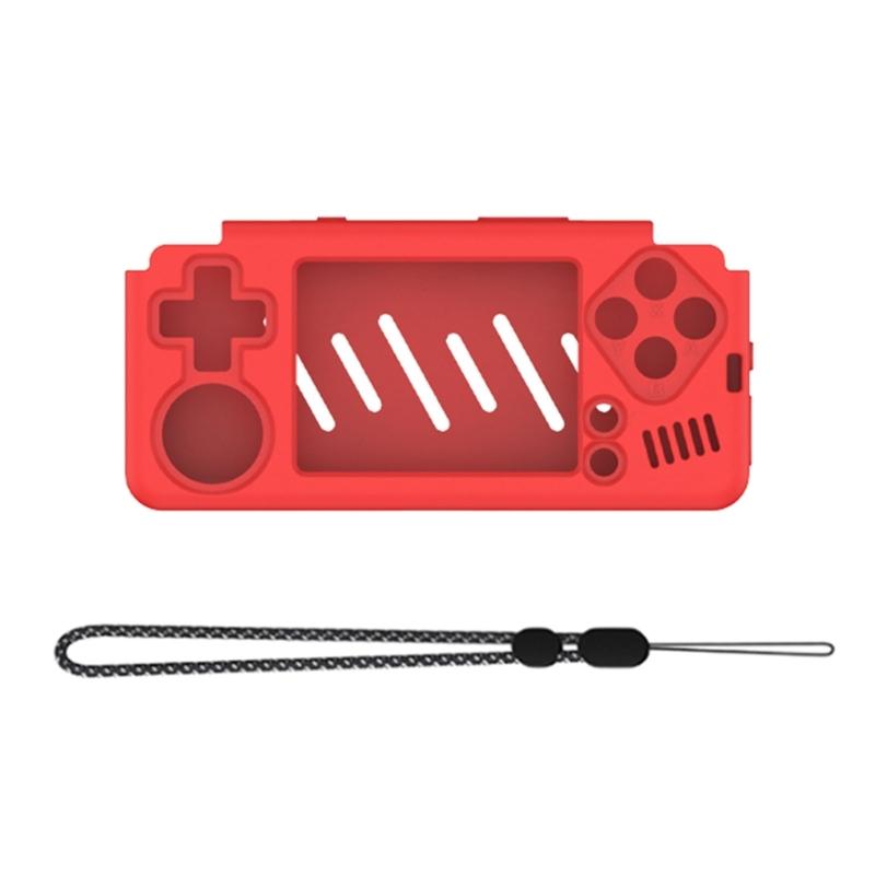 

Protector Cover Silicone Skin Sleeve for Miyoo A30 Gamepad Dustproof Housing Waterproof Protective Case Console Shell червоний